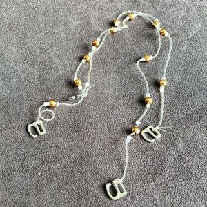 Bra Straps, Gold beads